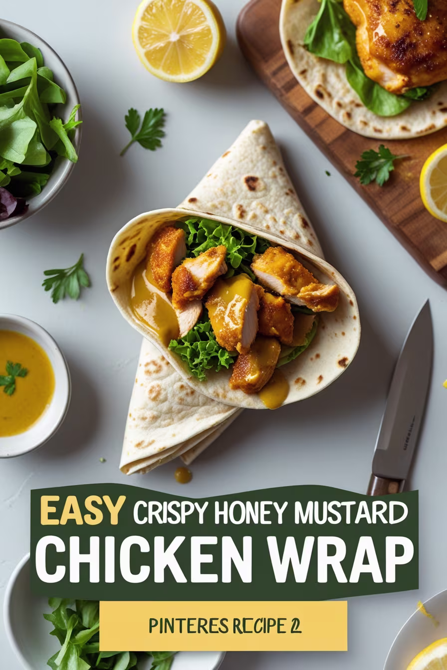 Easy Crispy Honey Mustard Chicken Wrap Recipe