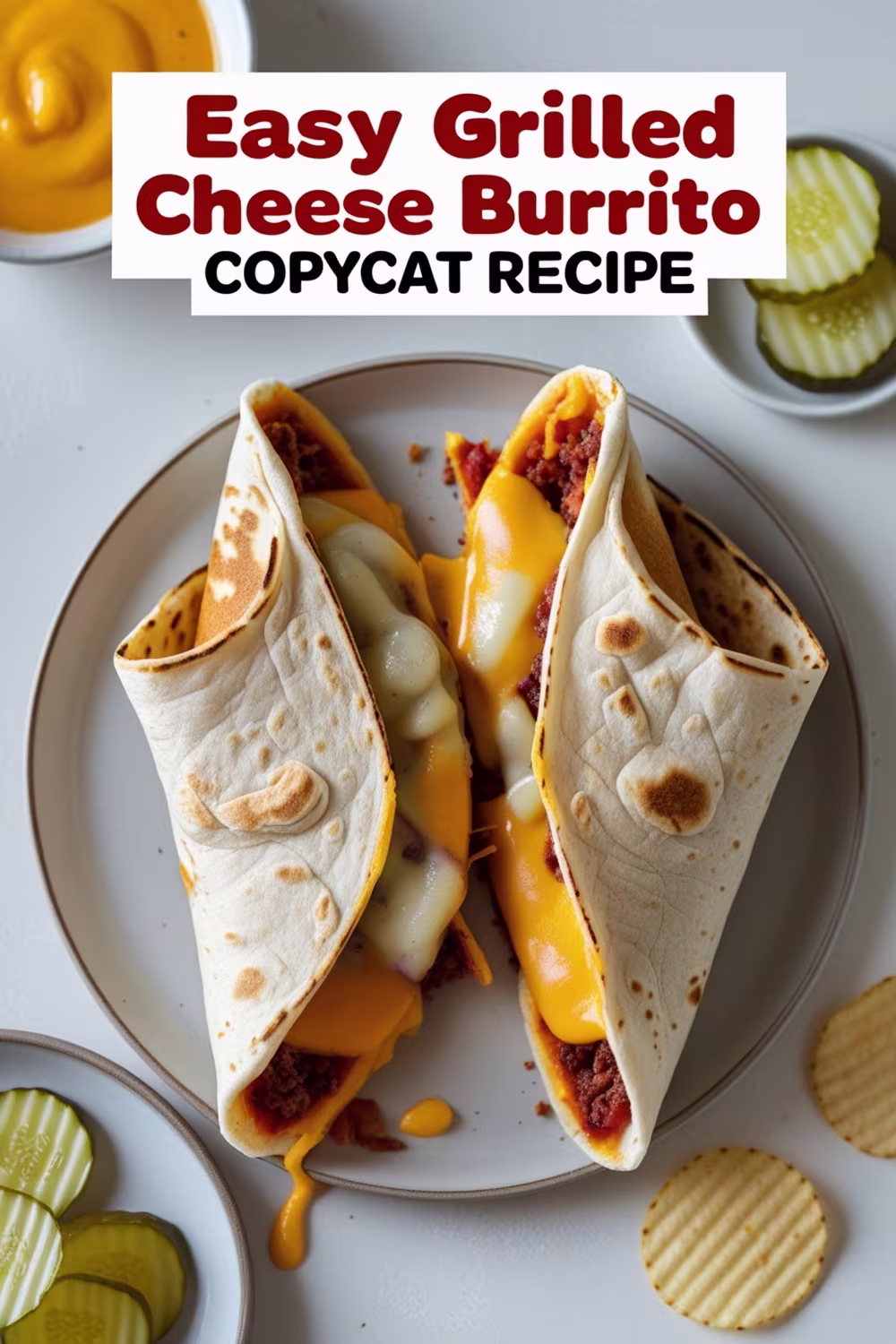 Easy Grilled Cheese Burrito Copycat Recipe